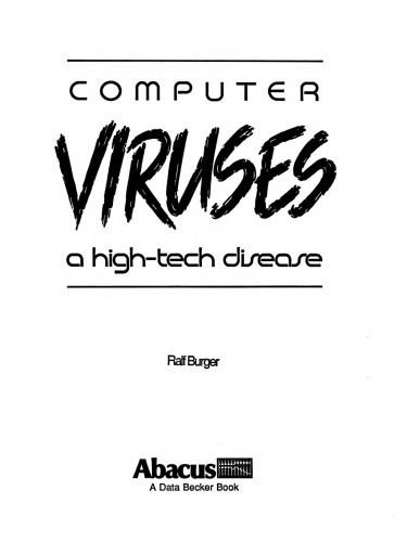 دانلود کتاب Computer viruses : a high-tech disease