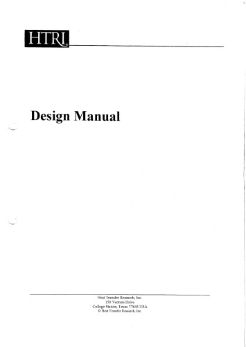 HTRI Design Manual
